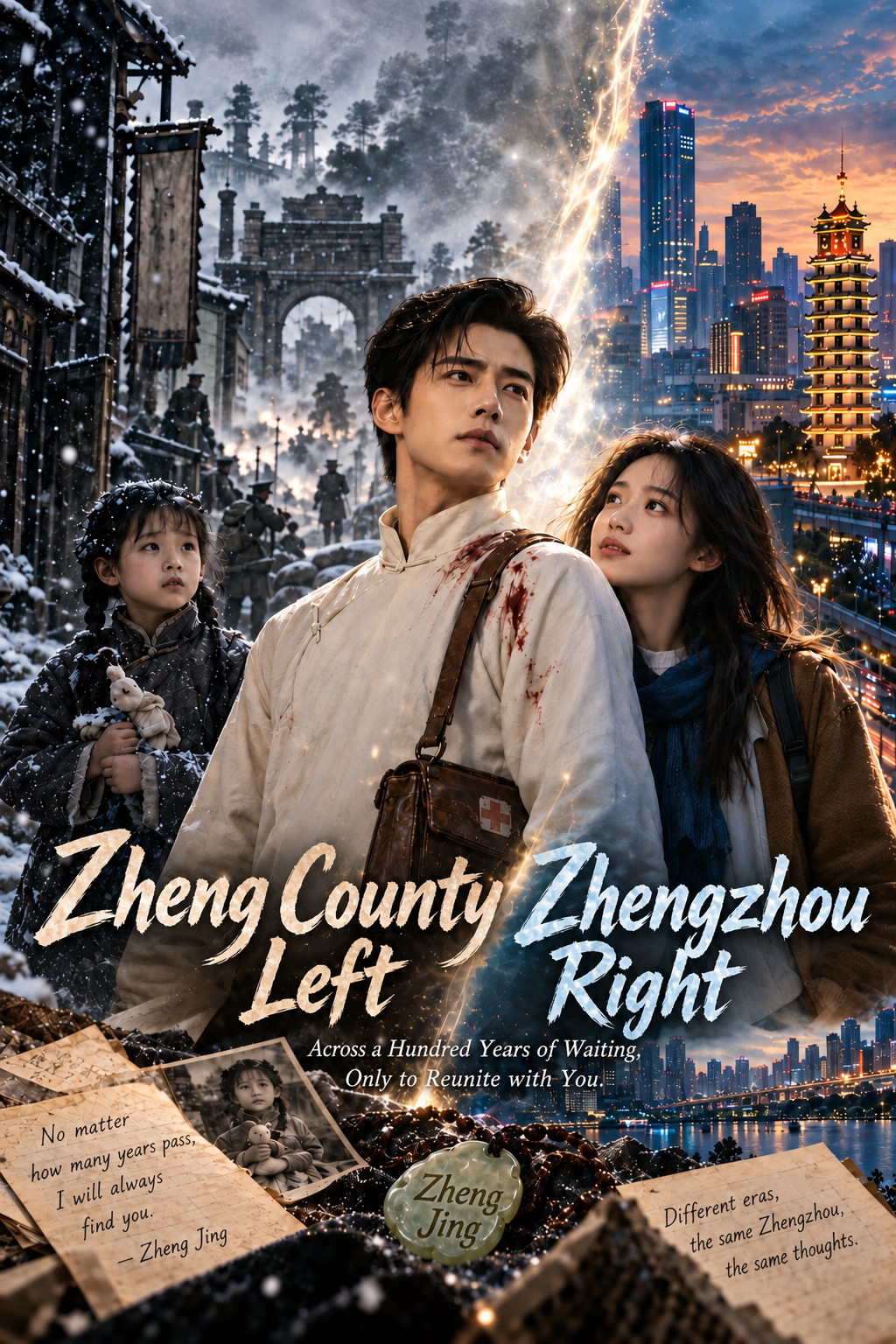 Zheng County on the Left, Zhengzhou on the Right