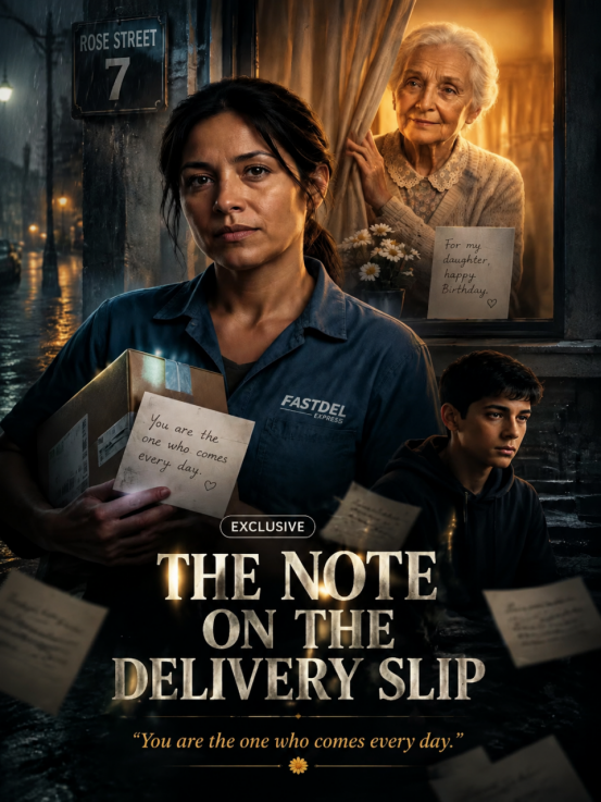 The note on the delivery slip