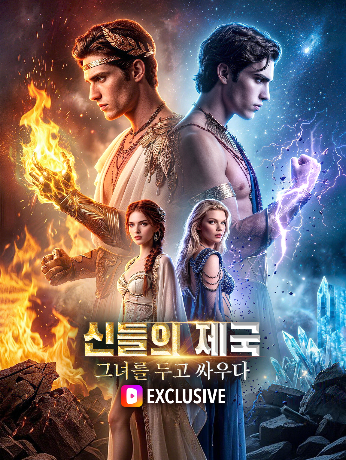 신들의 제국, 그녀를 두고 싸우다(더빙)