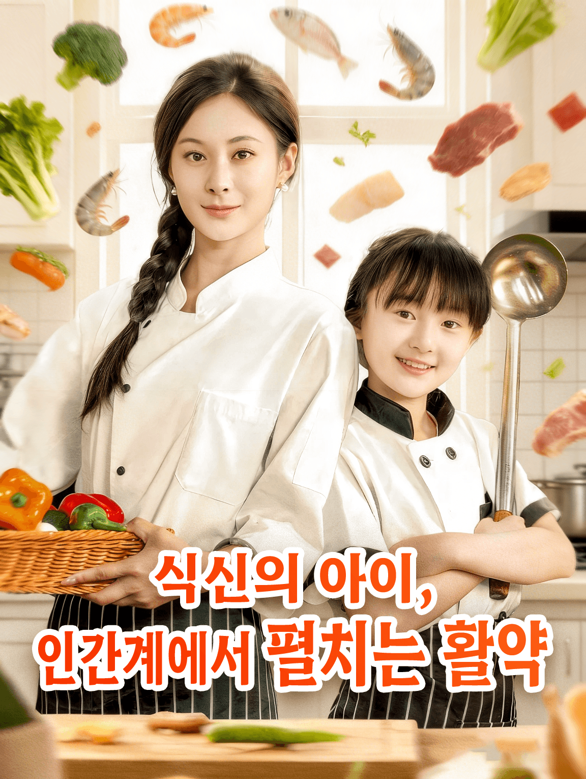 식신의 아이, 인간계에서 펼치는 활약