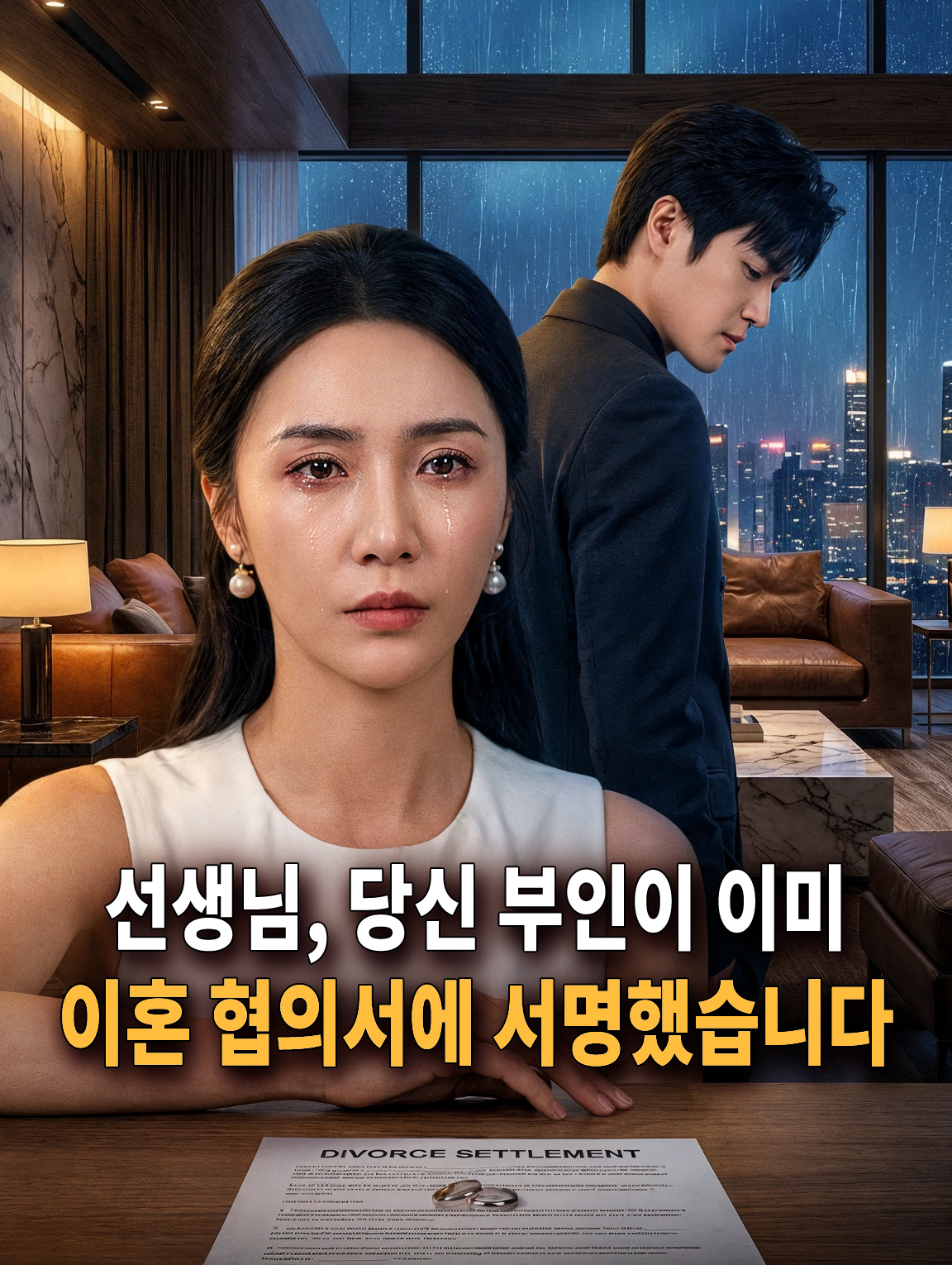 선생님, 당신 부인이 이미 이혼 협의서에 서명했습니다
