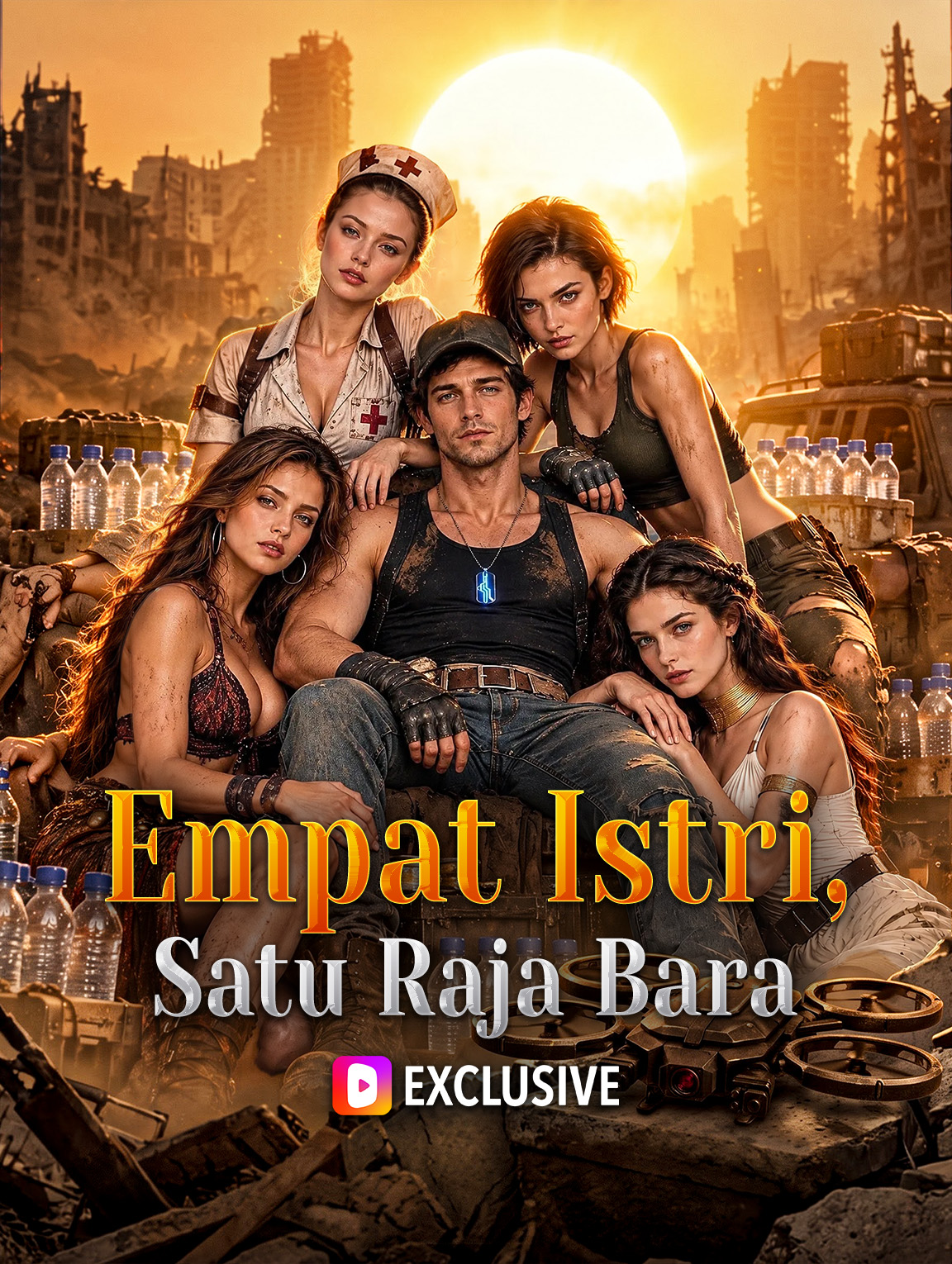 Poster Empat Istri, Satu Raja Bara