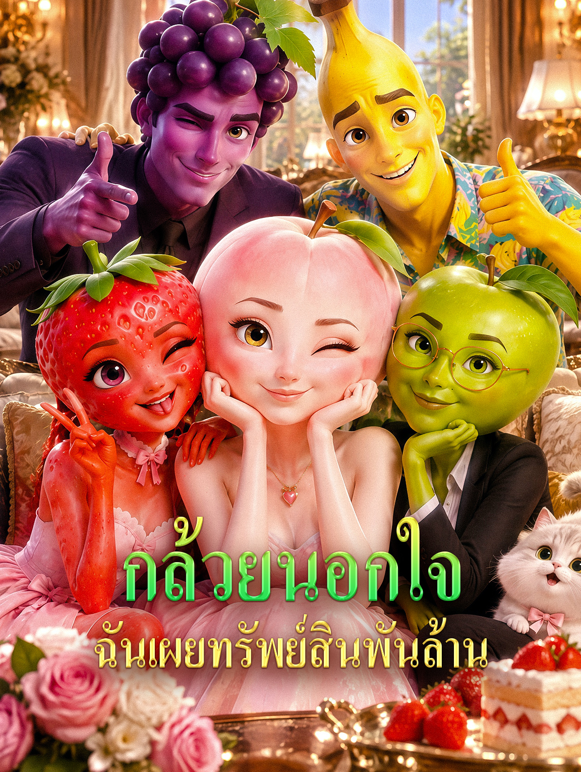กล้วยนอกใจ ฉันเผยทรัพย์สินพันล้าน ซีรีส์สั้นพากย์ไทย ดูฟรี HD