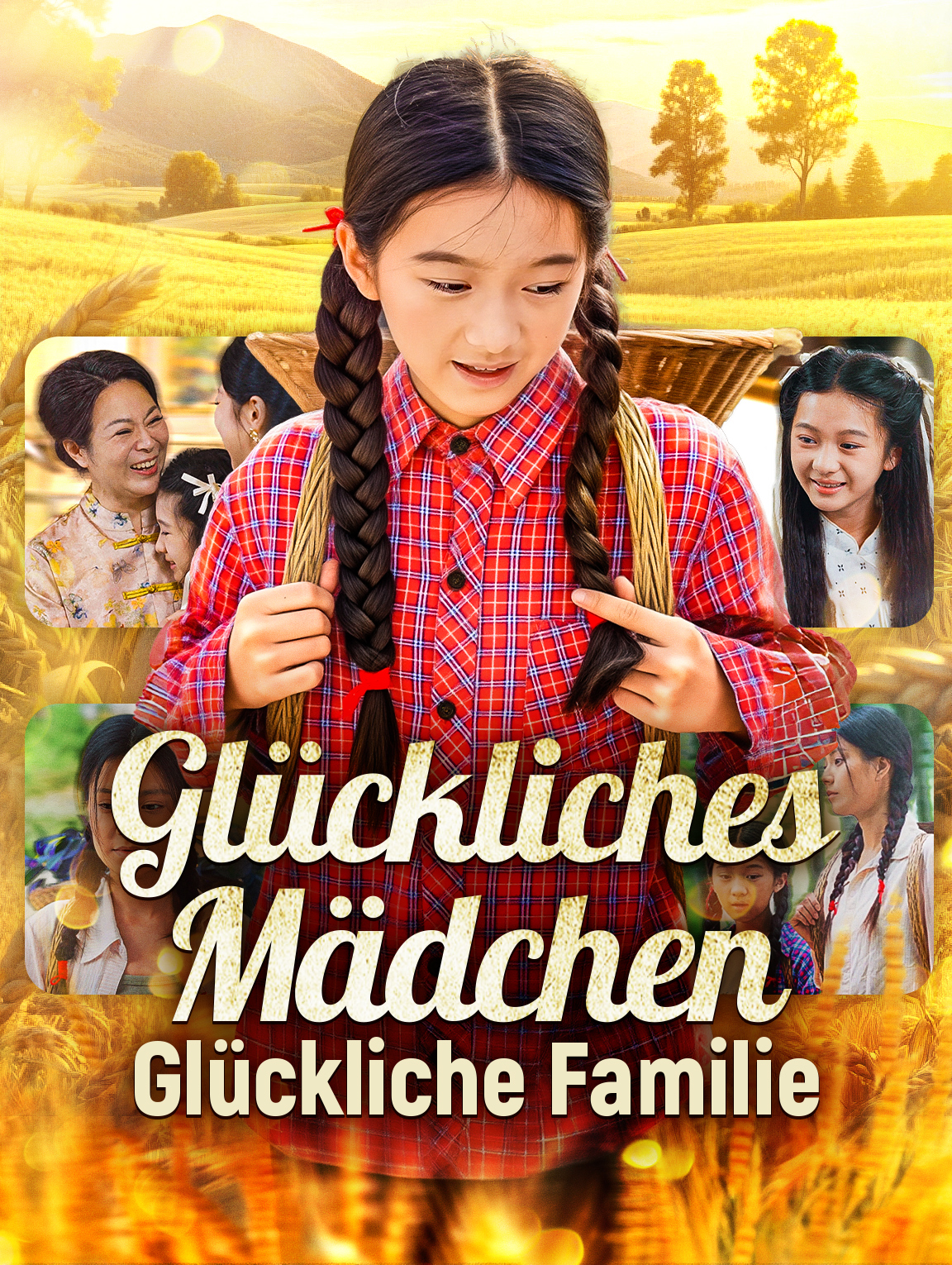 Glückliches MädchenGlückliche Familie