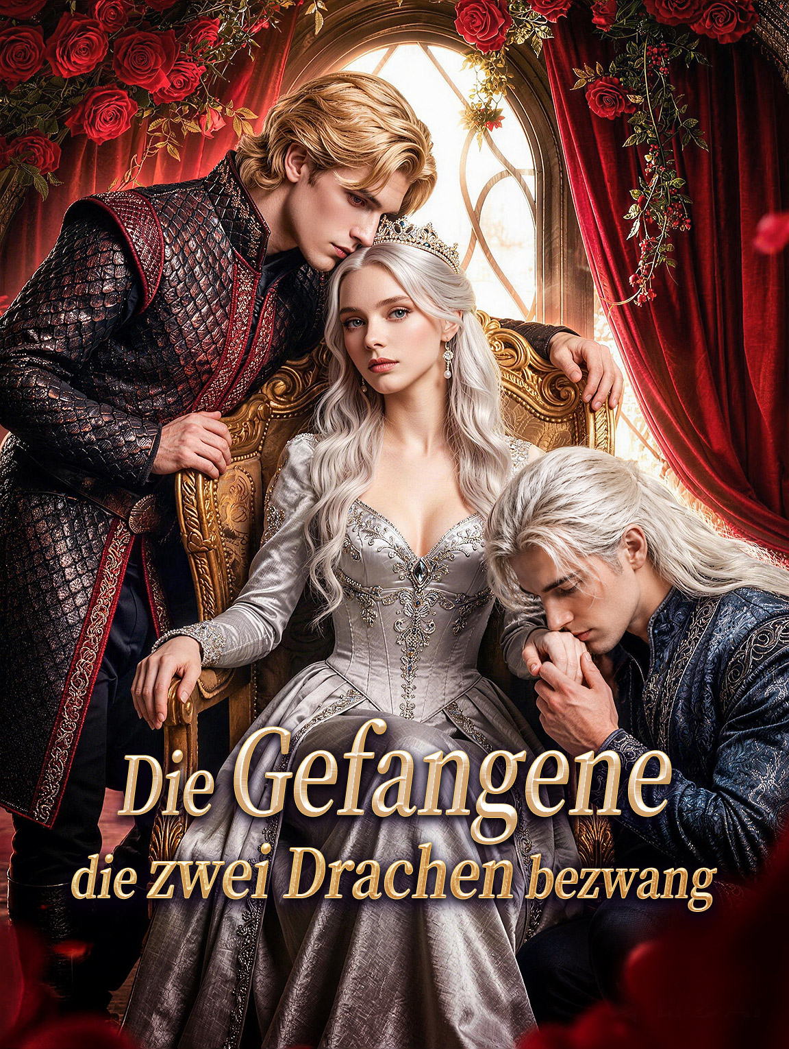 Die Gefangene, die zwei Drachen bezwang cover
