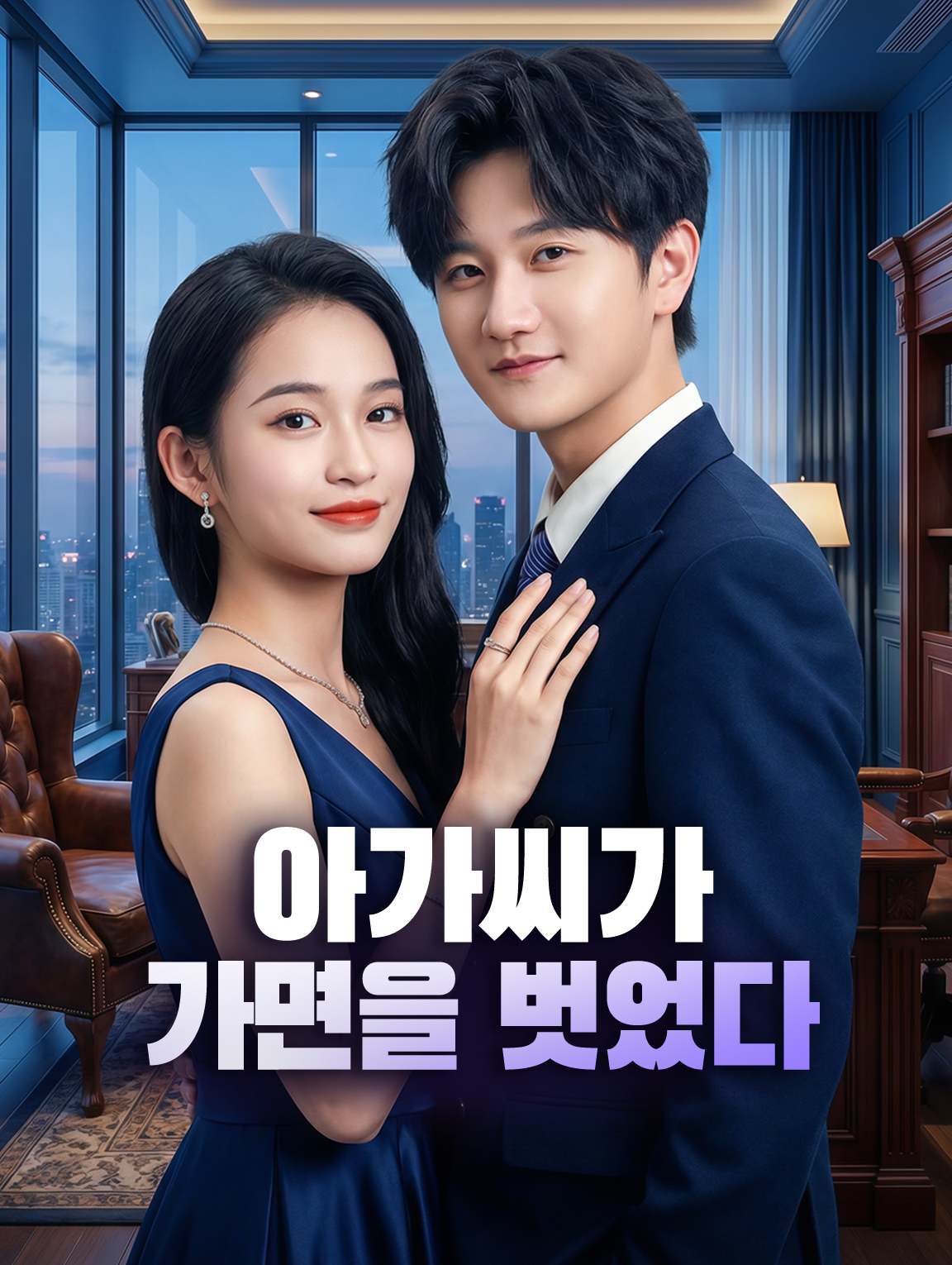 아가씨가 가면을 벗었다