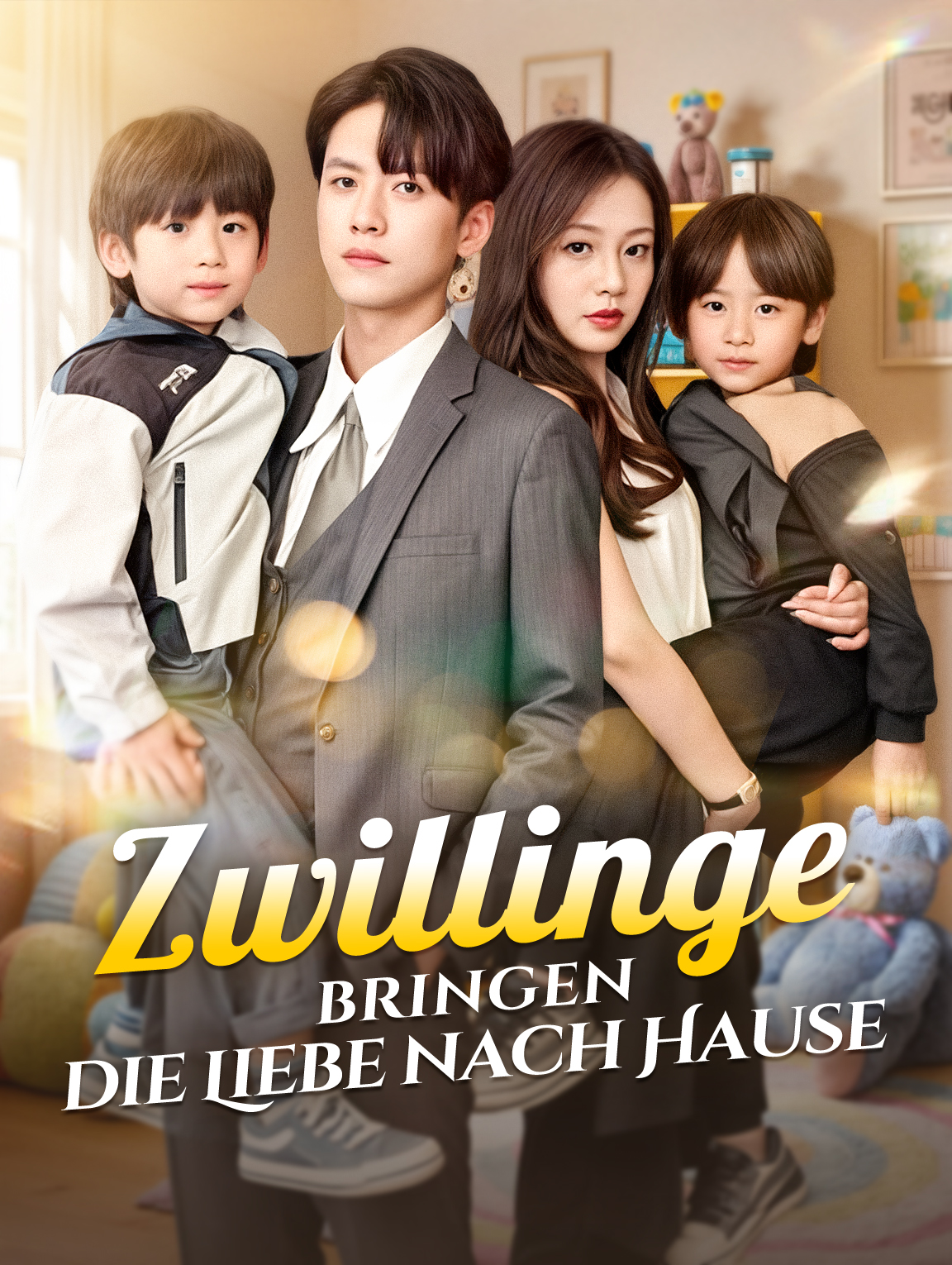 Zwillinge bringen die Liebe nach Hause