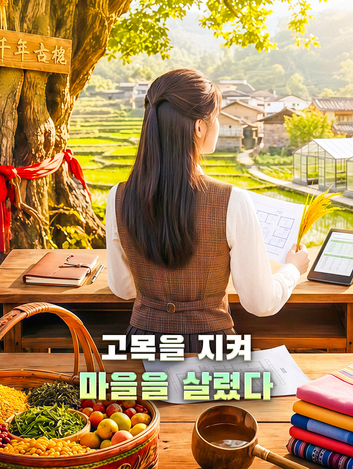 고목을 지켜 마을을 살렸다