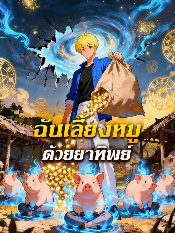 โปสเตอร์ ฉันเลี้ยงหมู ด้วยยาทิพย์