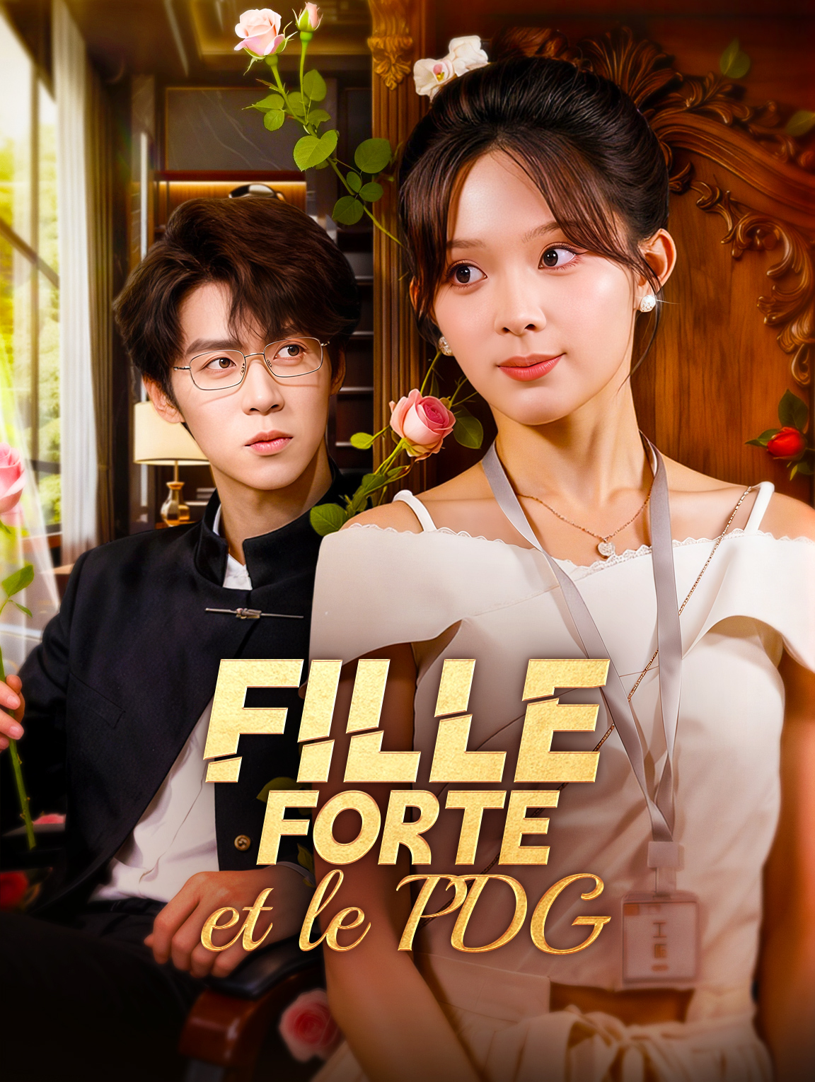 Fille forte et le PDG