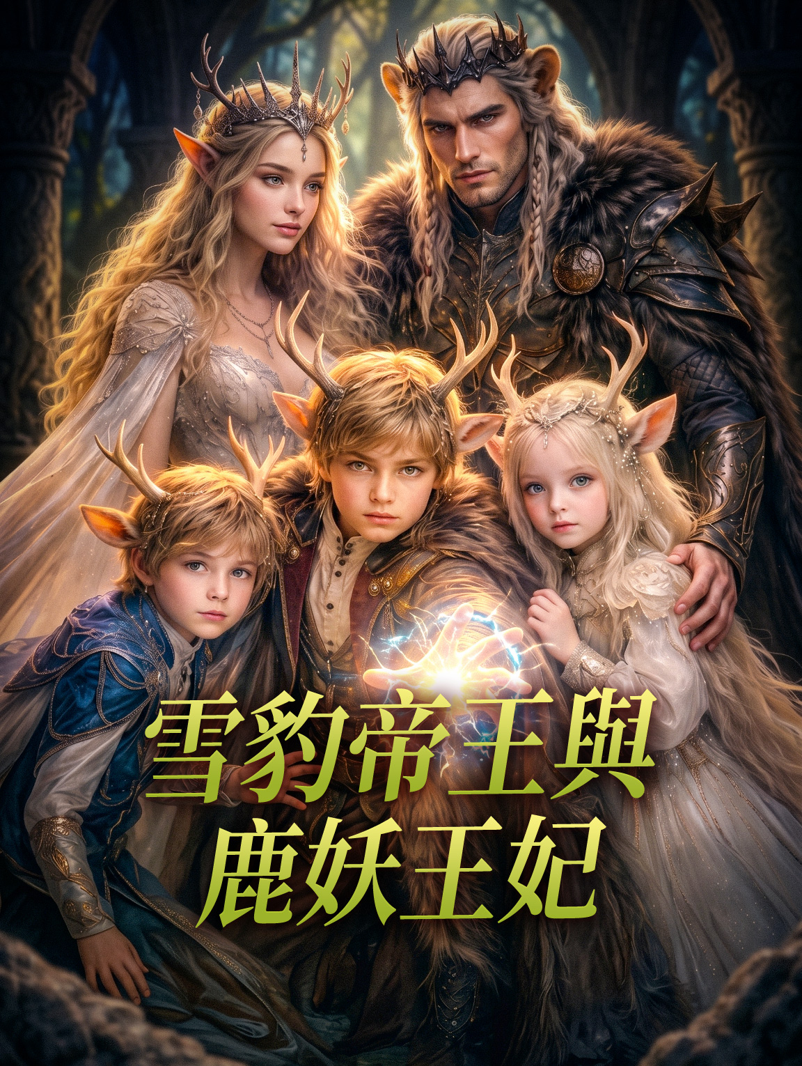 雪豹帝王與鹿妖王妃