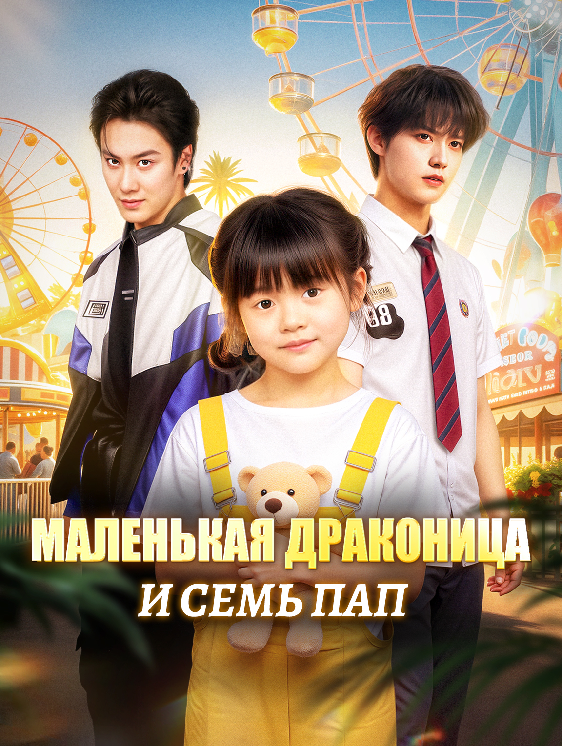 Маленькая драконица и семь пап