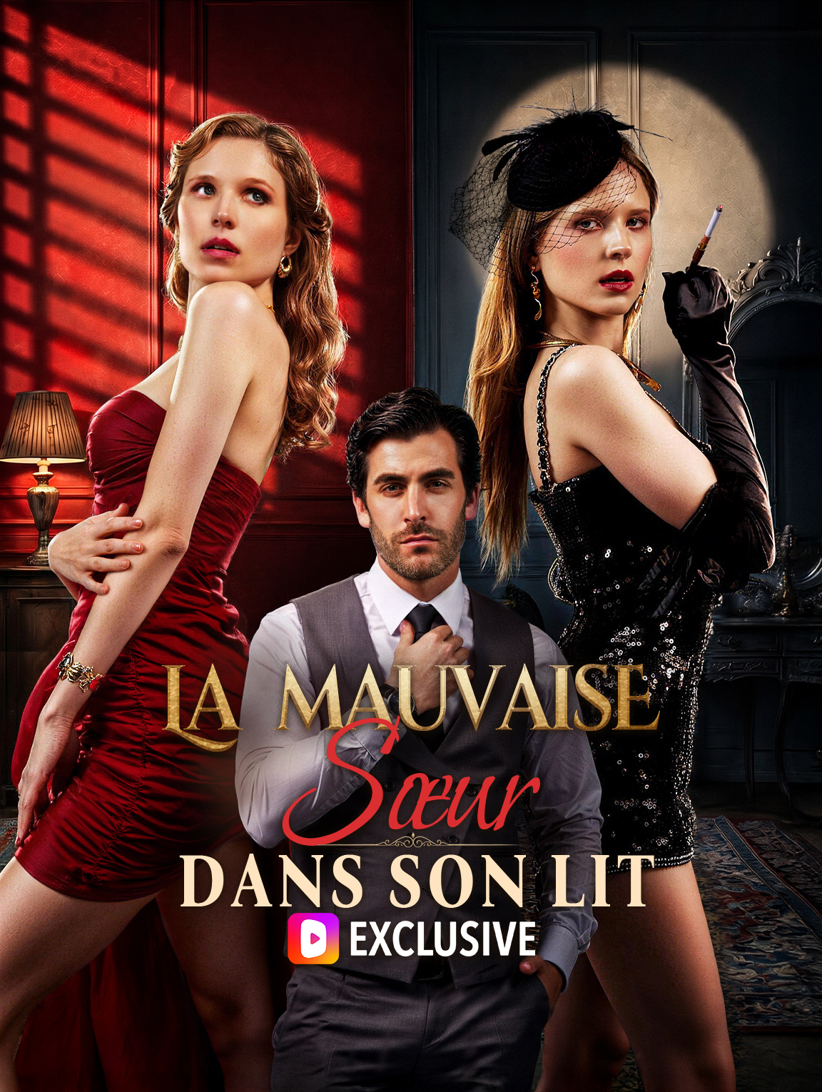 La mauvaise sœur dans son lit poster