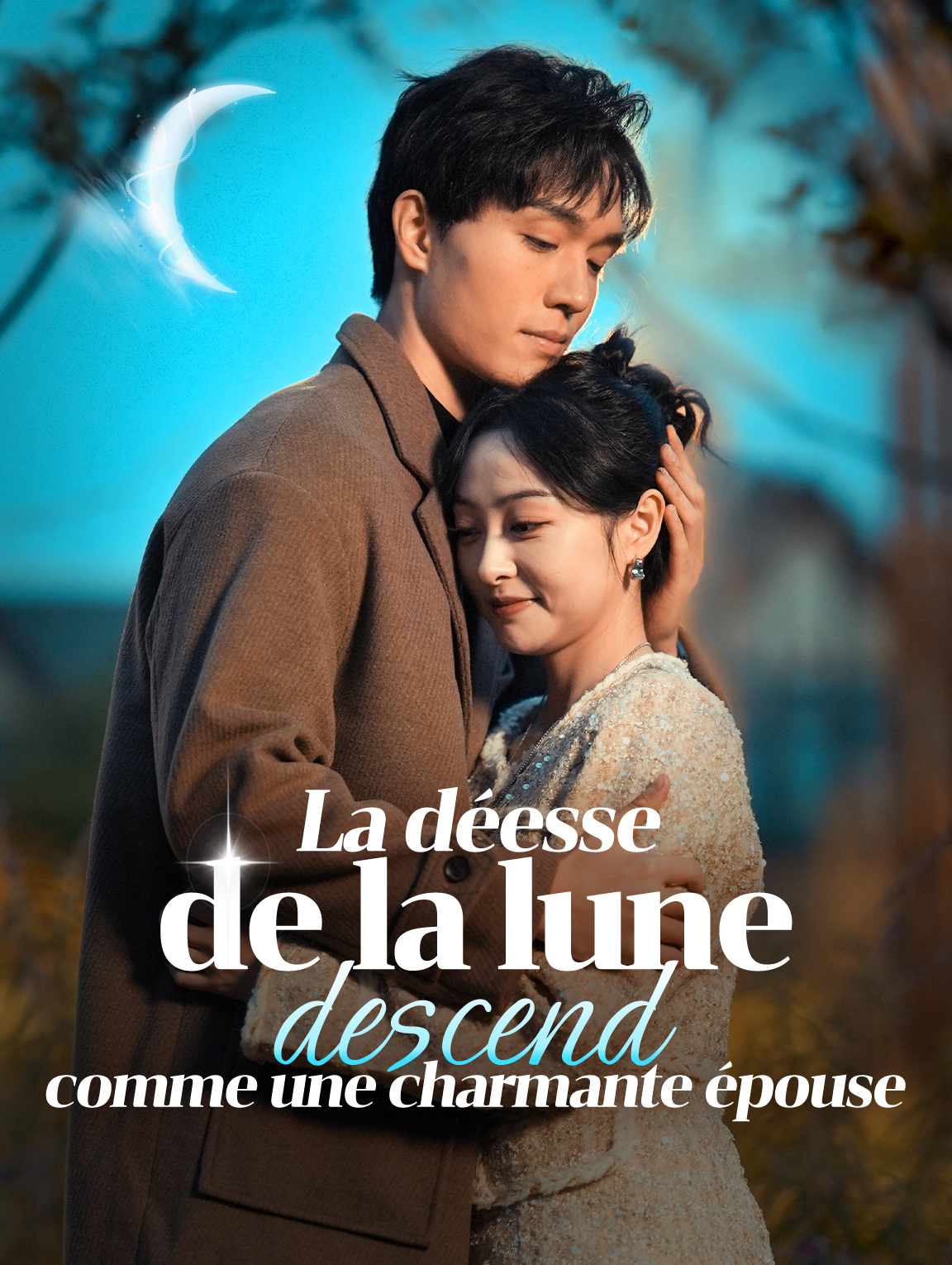 La déesse de la lune descend comme une charmante épouse
