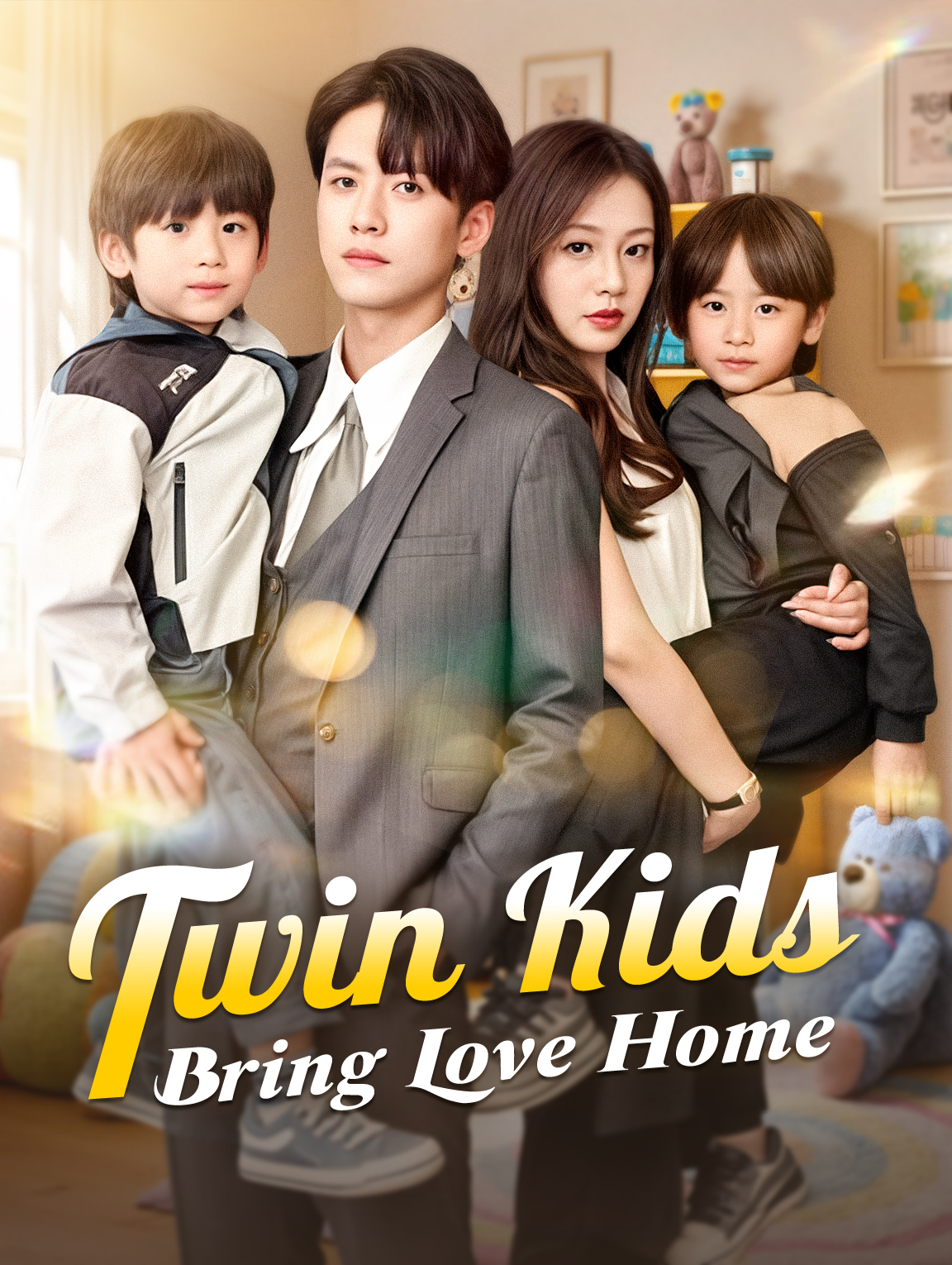 Twin Kids Bring Love Home