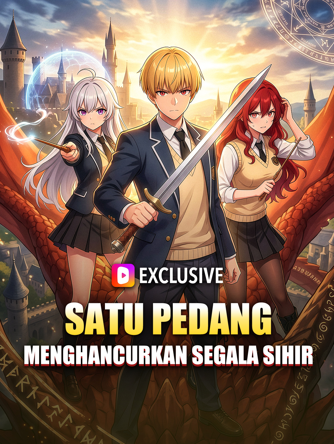 Poster Satu Pedang Menghancurkan Segala Sihir