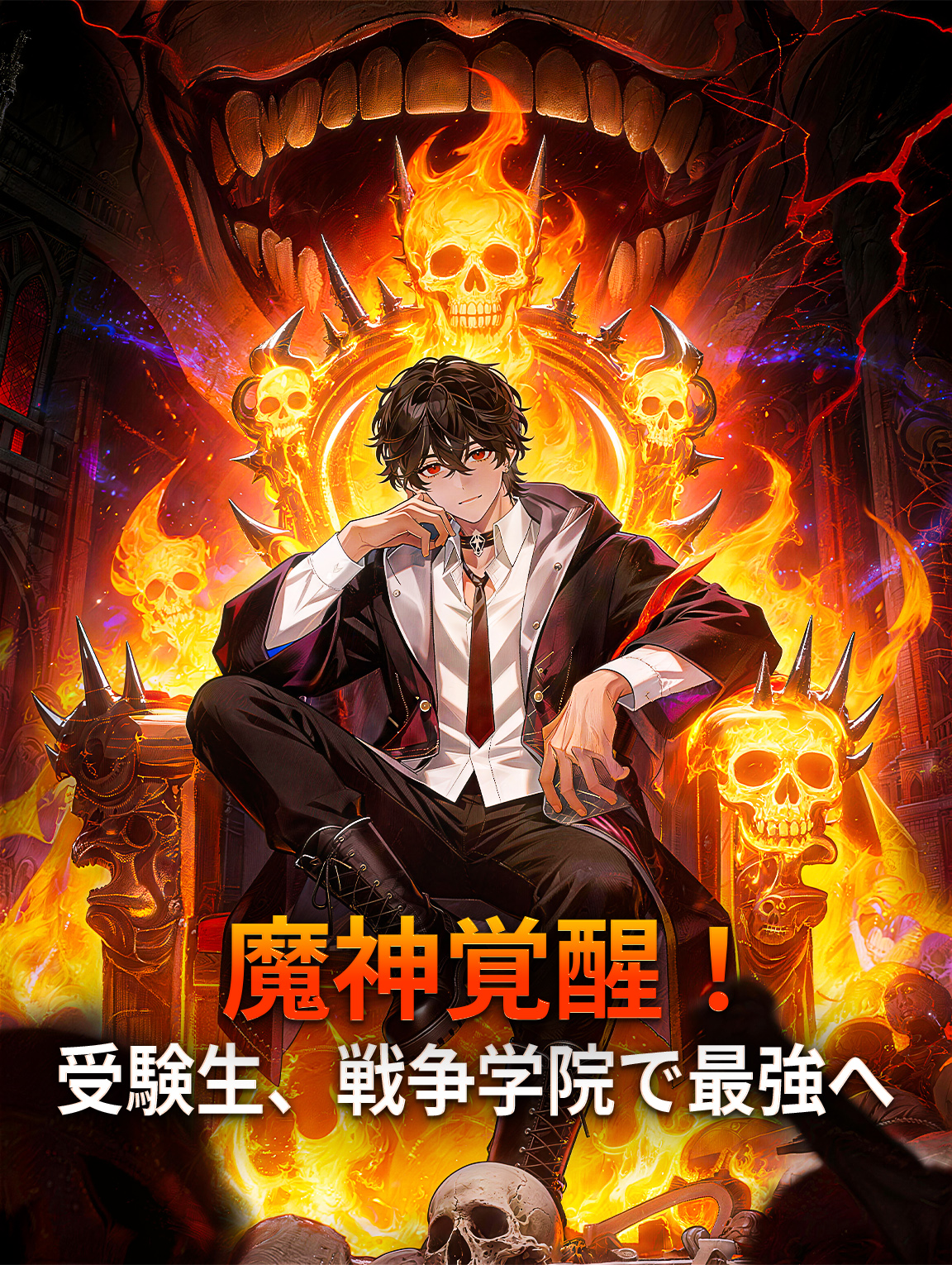 魔神覚醒！受験生、戦争学院で最強へ