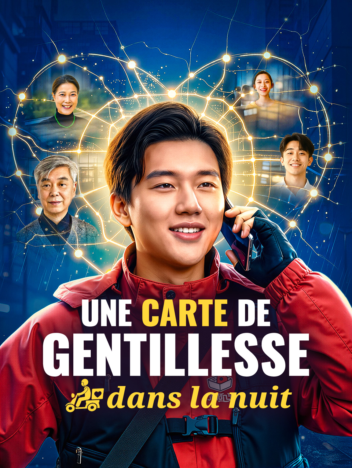 Une carte de gentillesse dans la nuit