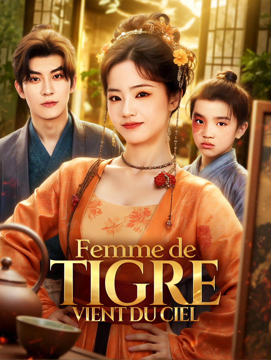 Femme de tigrevient du ciel