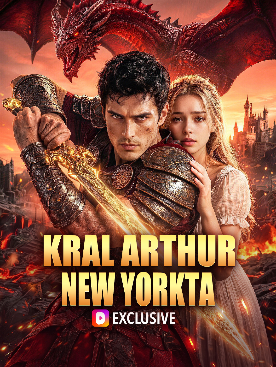 KRAL ARTHUR NEW YORKTA poster