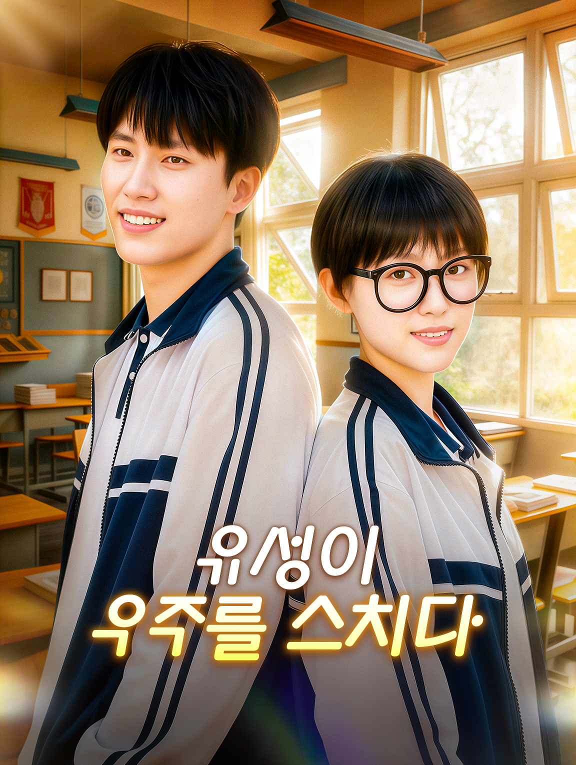 유성이 우주를 스치다