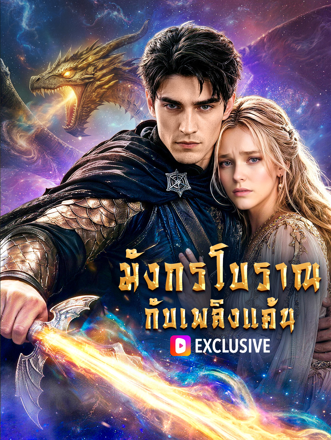 โปสเตอร์ มังกรโบราณ กับเพลิงแค้น
