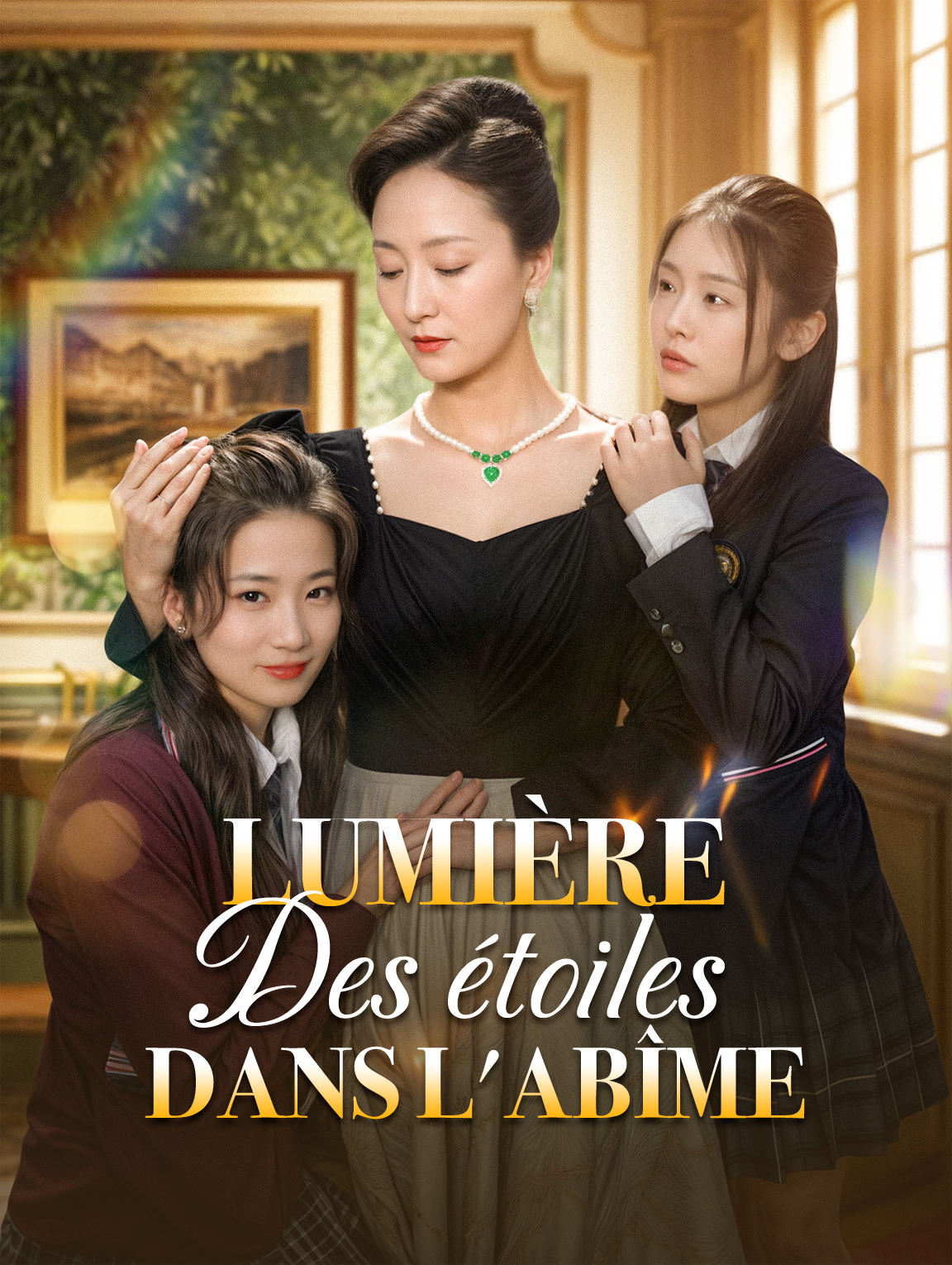 Lumière des étoiles dans l'abîme