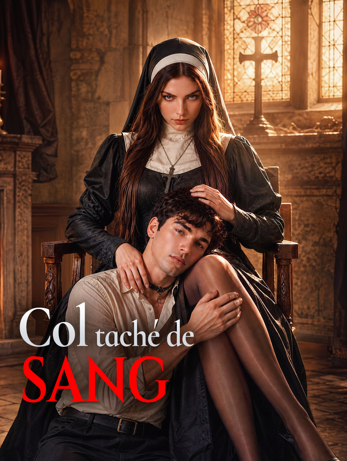 Col taché de sang