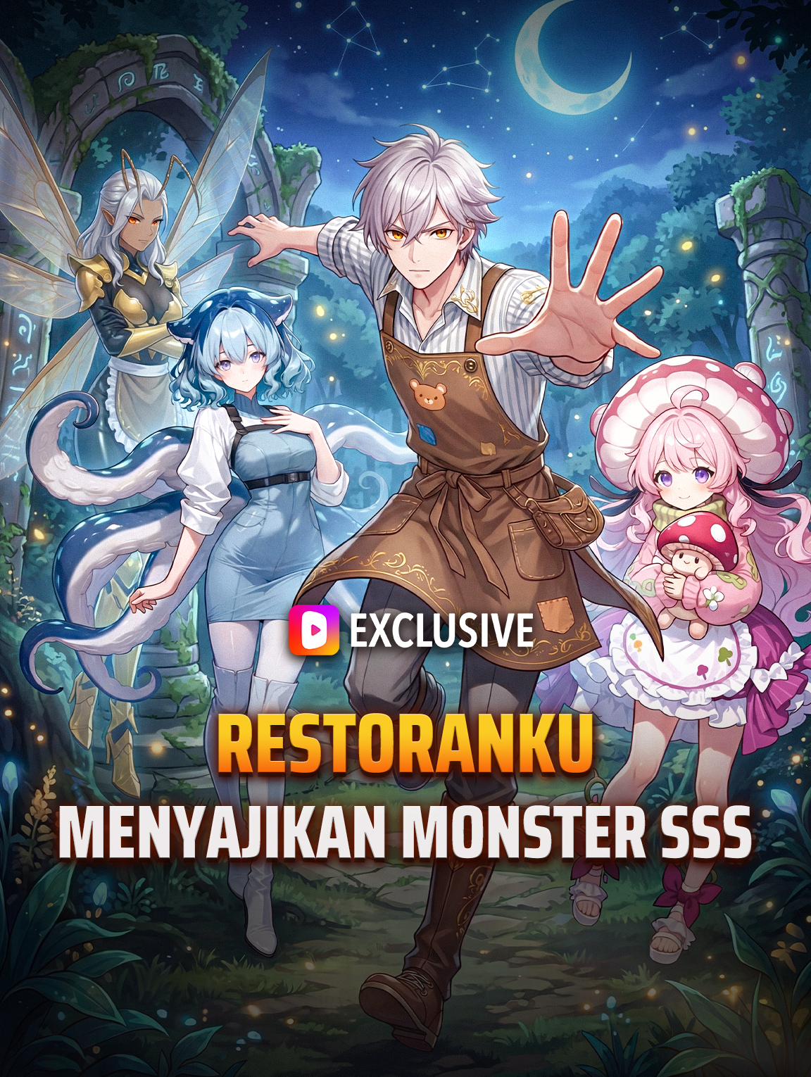 Poster Restoranku Menyajikan Monster SSS