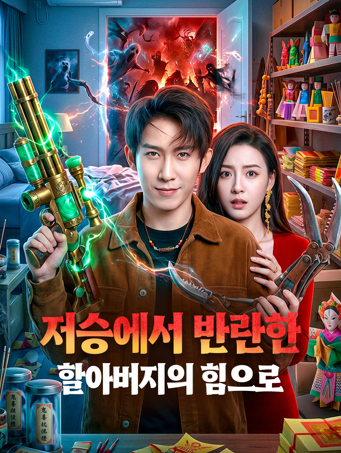 저승에서 반란한 할아버지의 힘으로