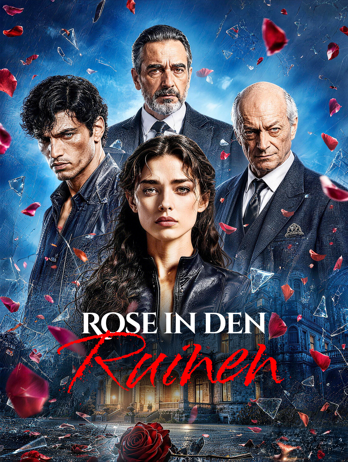 Rose in den Ruinen