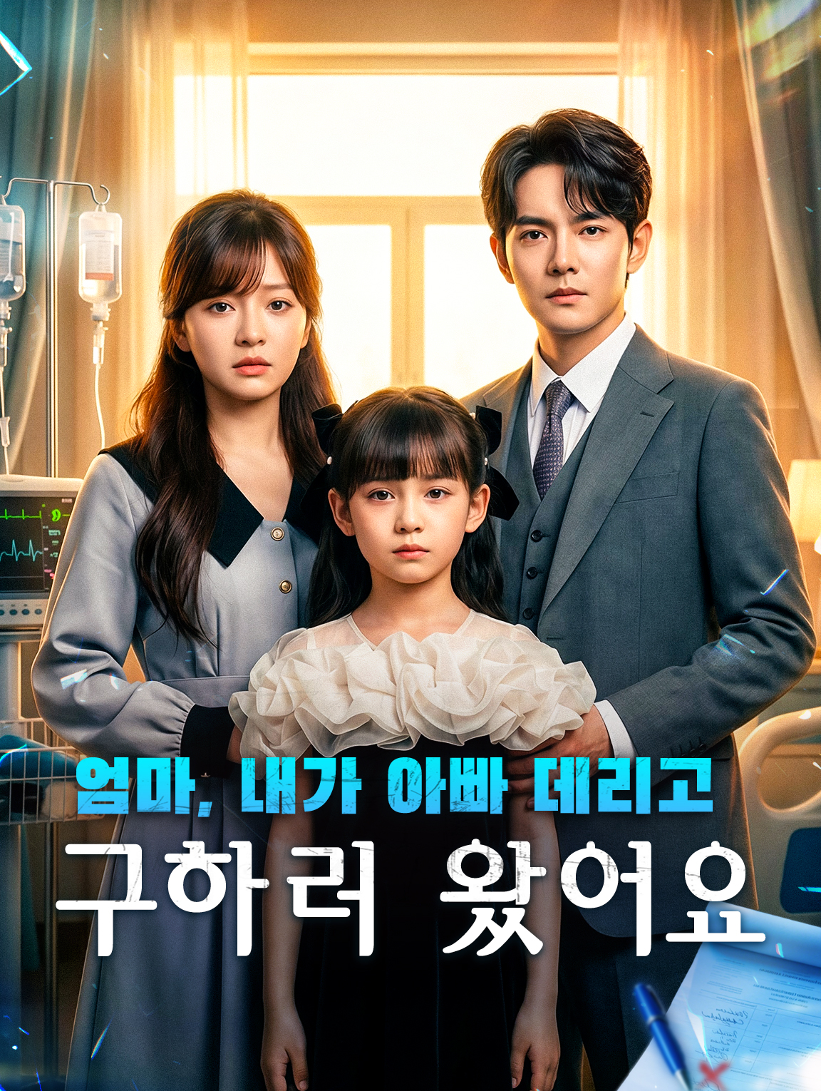 엄마, 내가 아빠 데리고 구하러 왔어요