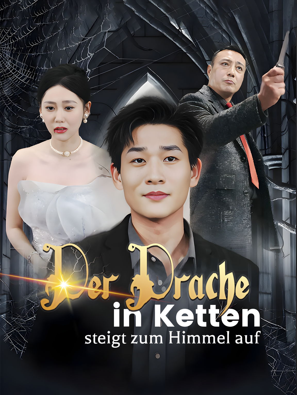 Der Drache in Ketten steigt zum Himmel auf