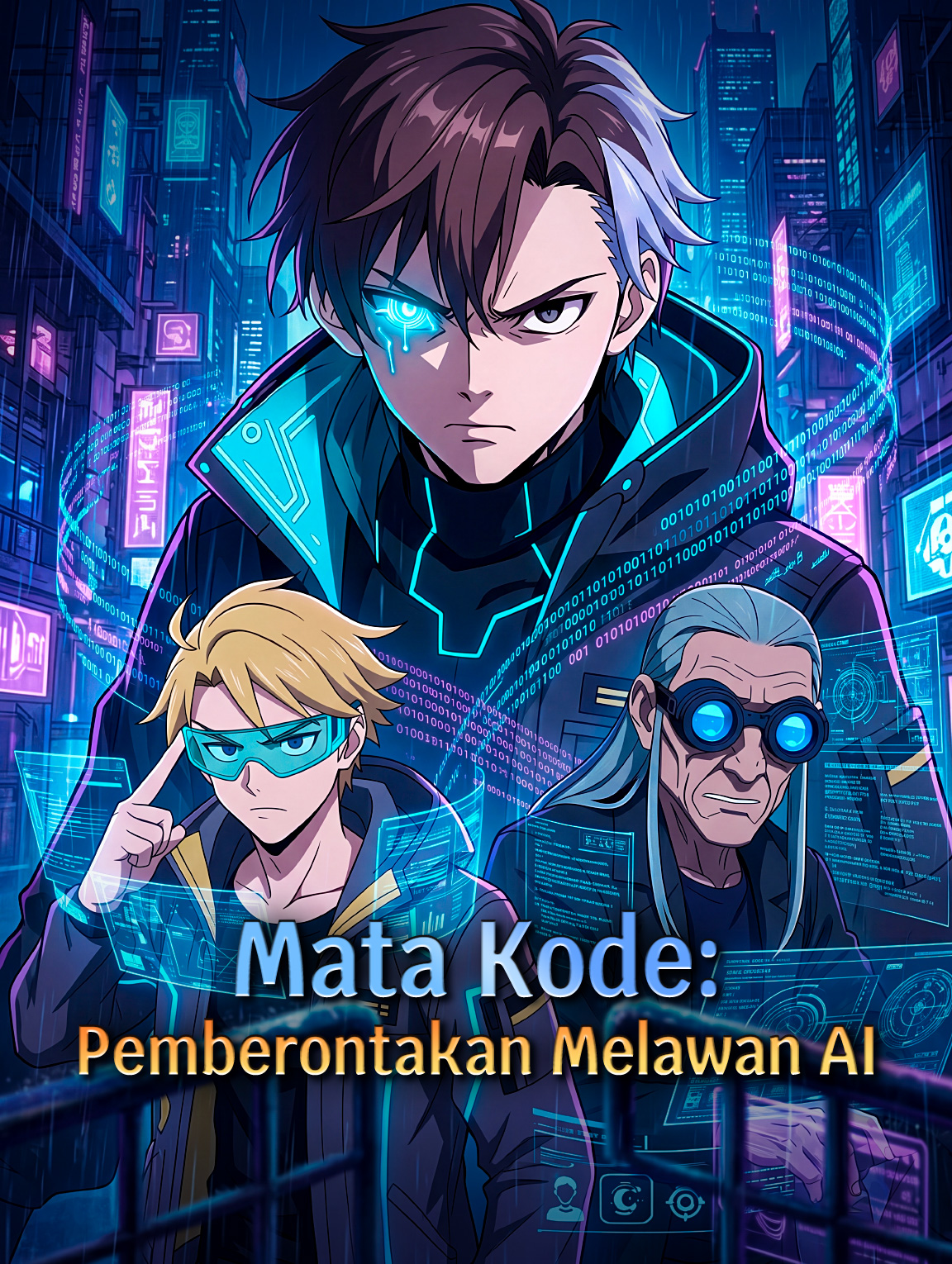 Poster Mata Kode: Pemberontakan Melawan AI