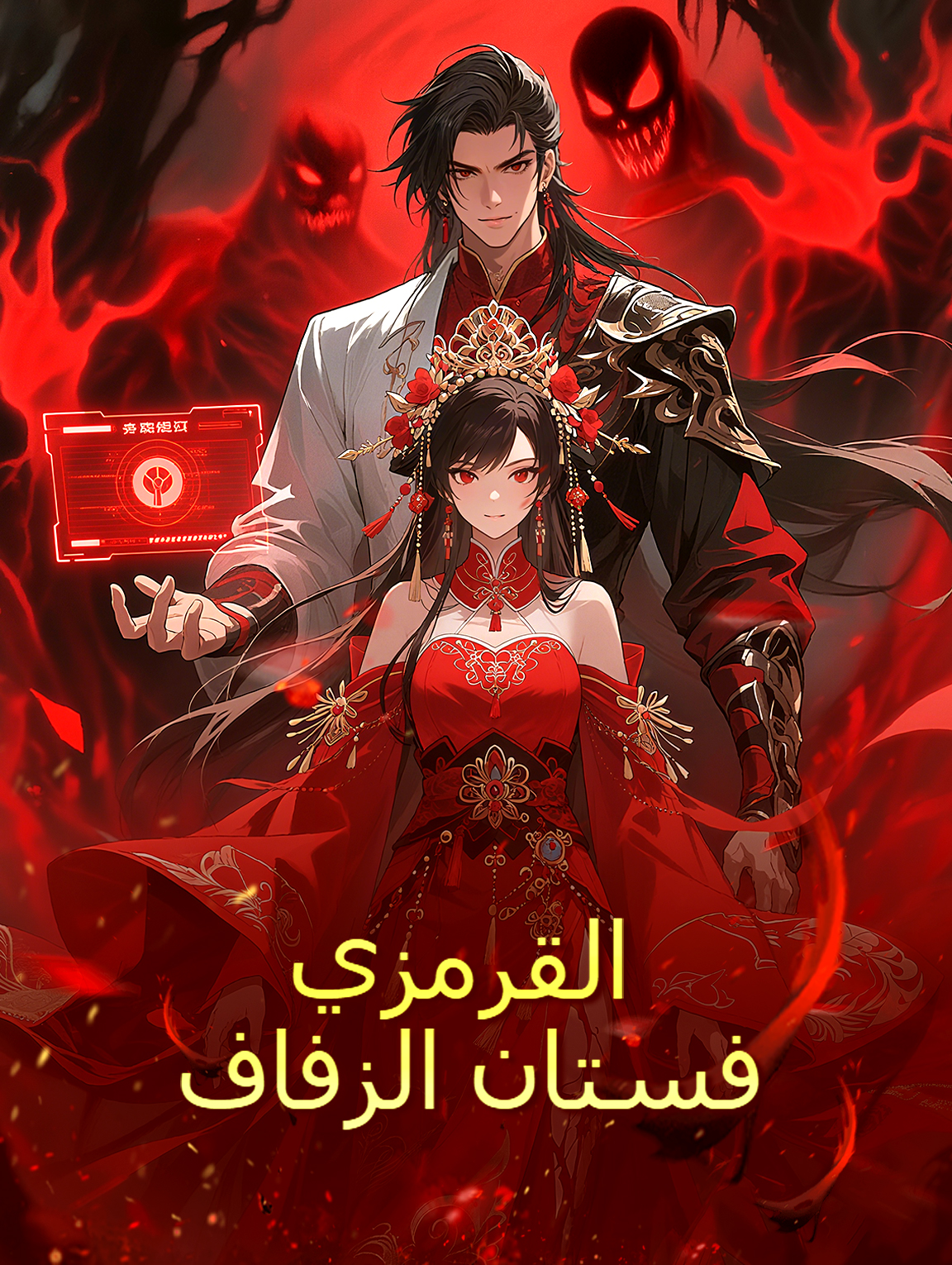 فستان الزفاف القرمزي