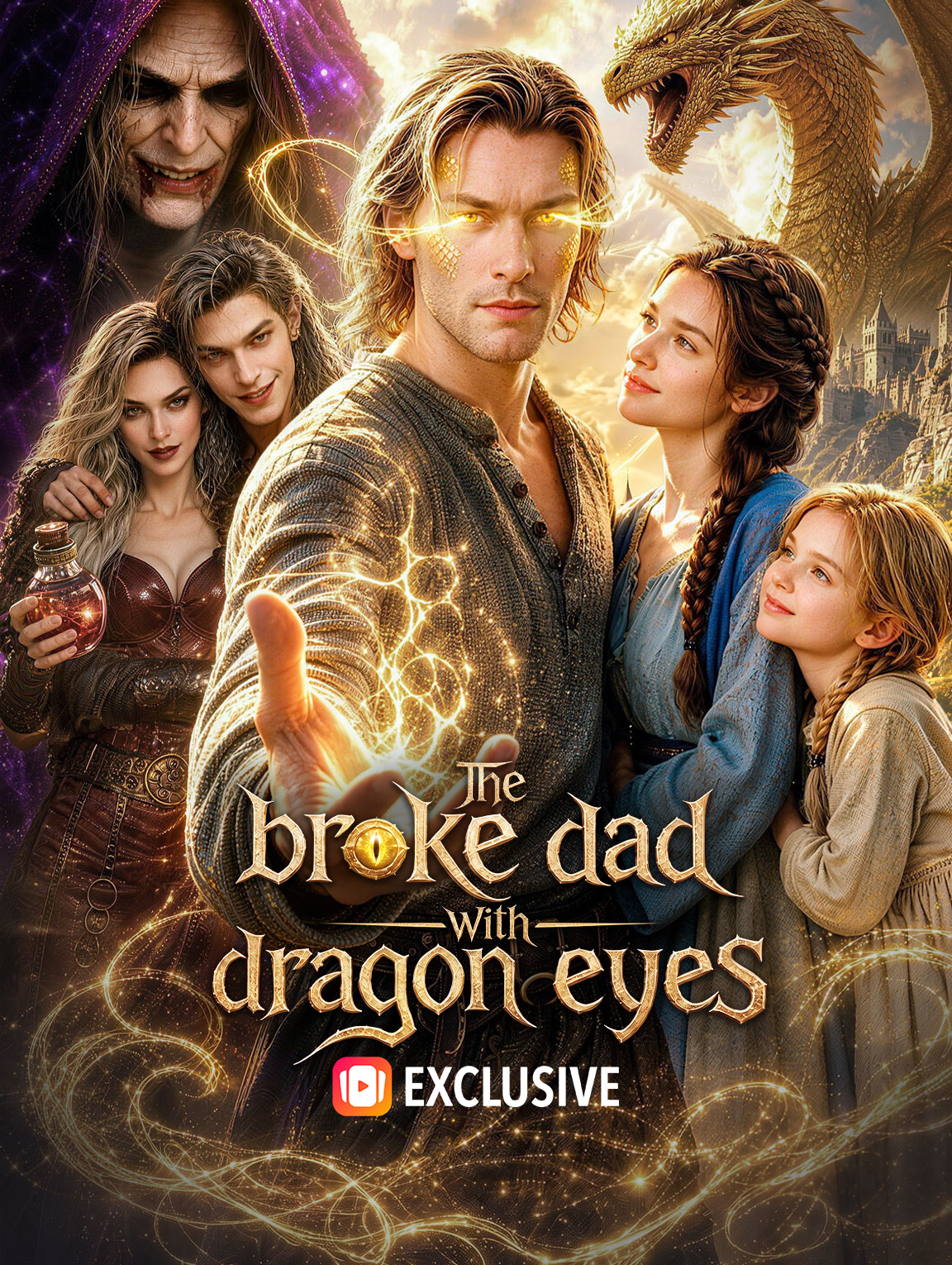 The broke dad with dragon eyes