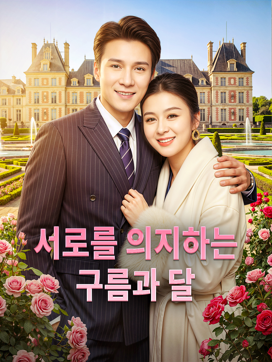 서로를 의지하는 구름과 달