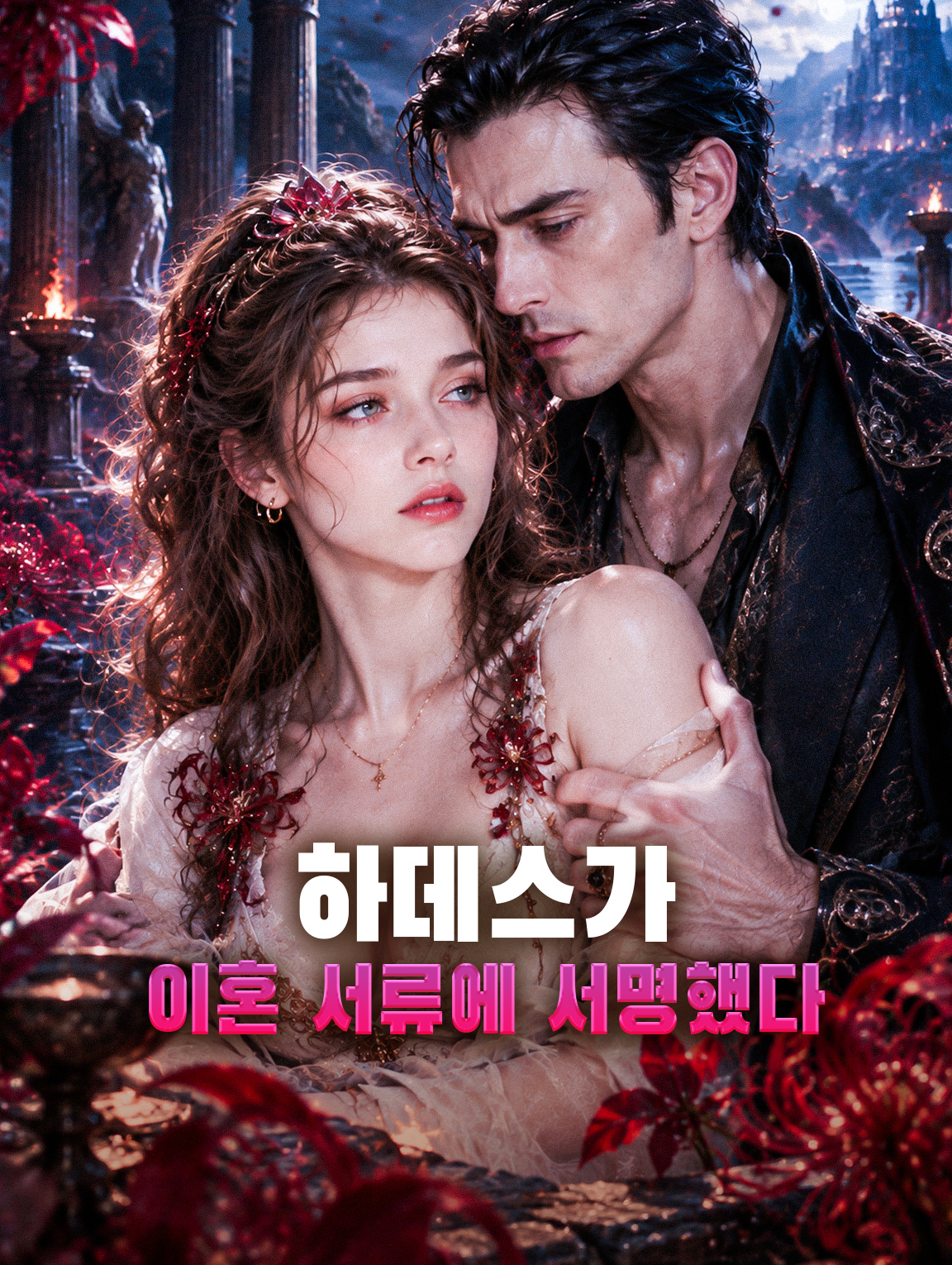 하데스가 이혼 서류에 서명했다