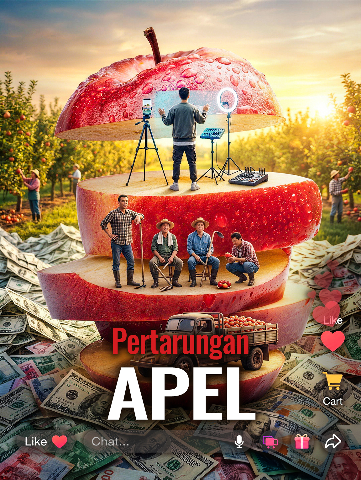 Pertarungan Apel