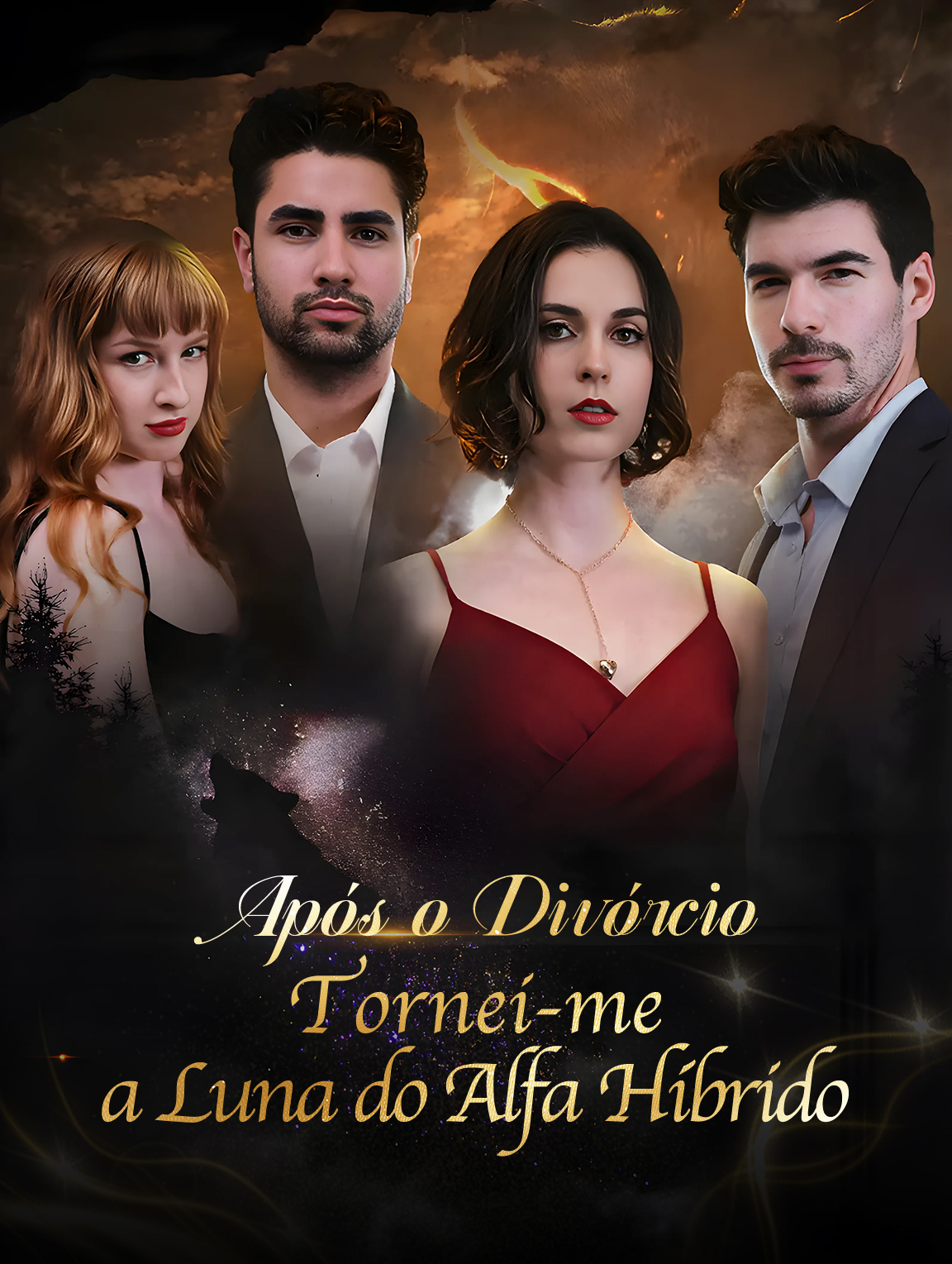 Após o Divórcio: Tornei-me a Luna do Alfa Híbrido