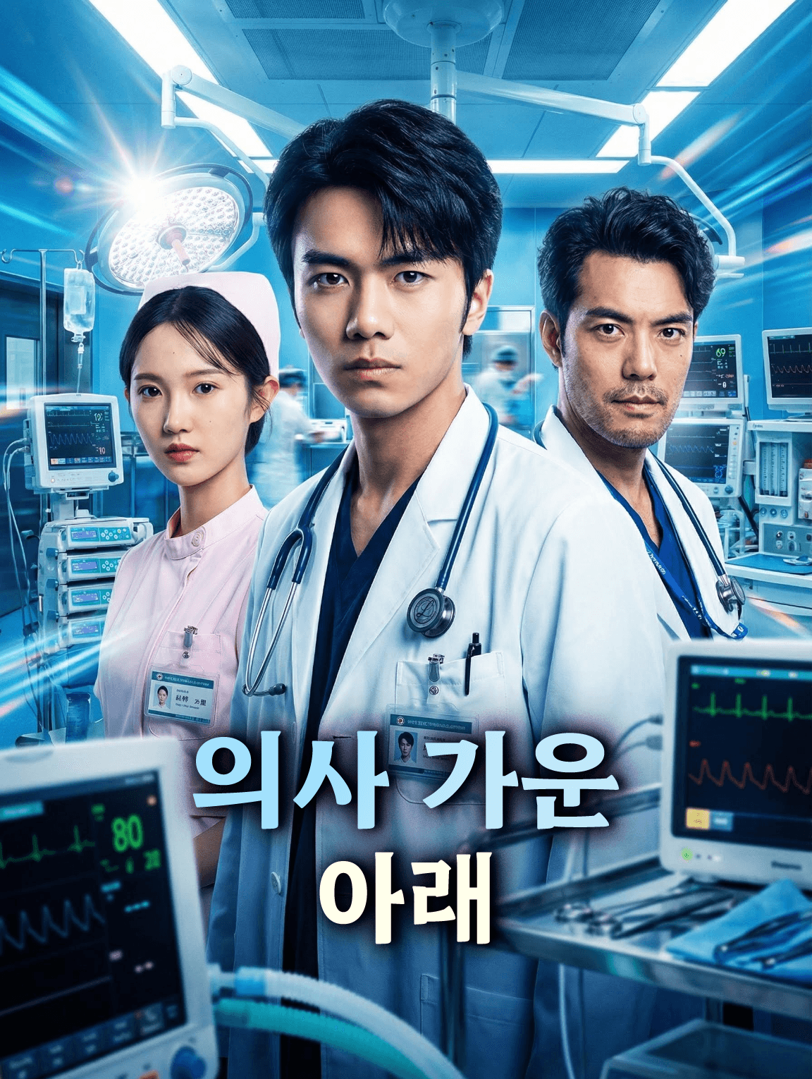 의사 가운 아래