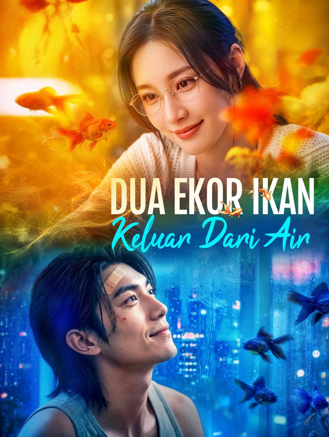 Dua Ekor Ikan Keluar Dari Air