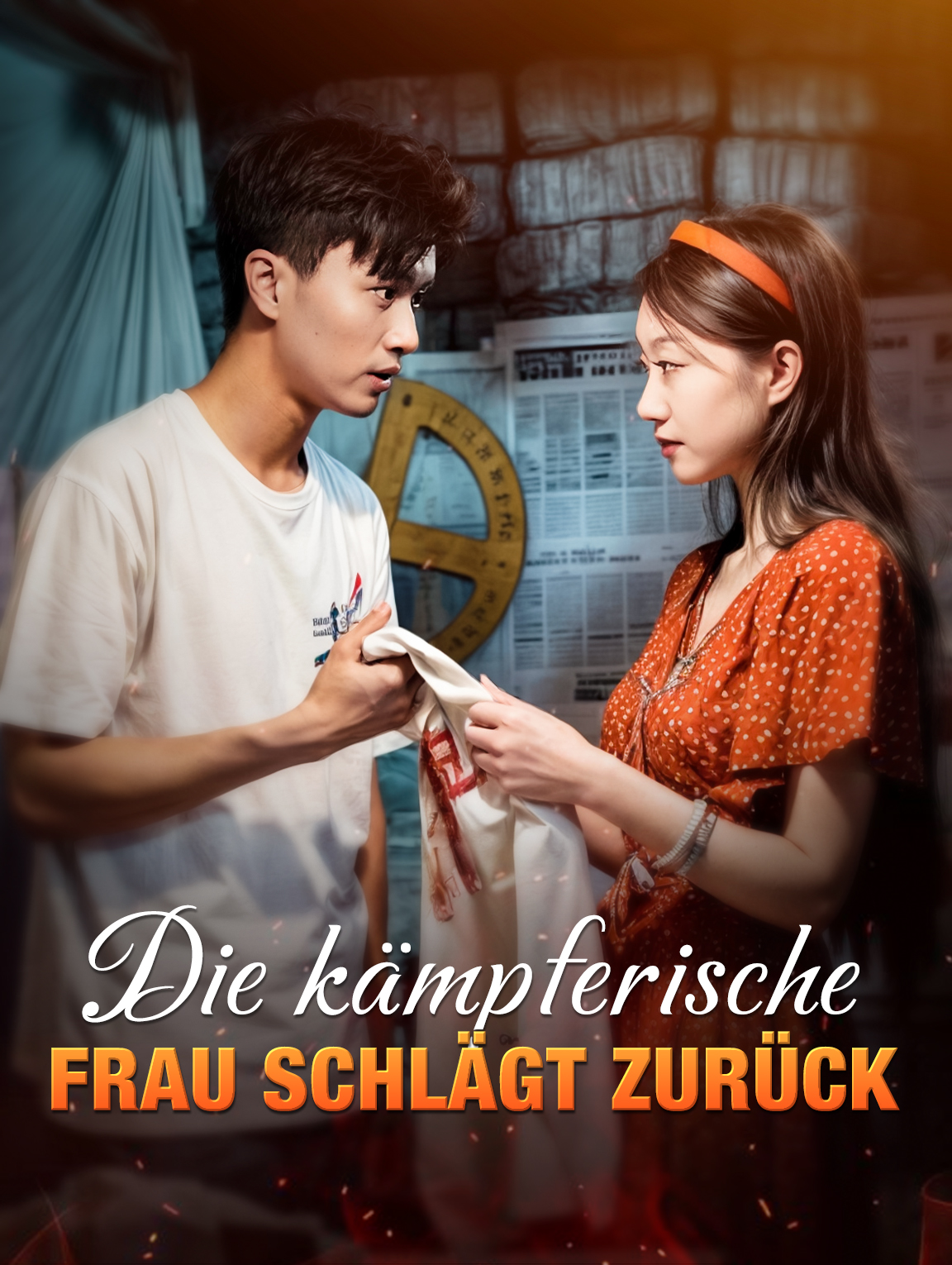 Die kämpferische Frau schlägt zurück