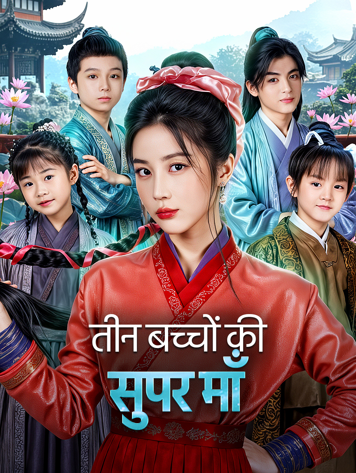 तीन बच्चों की सुपर माँ