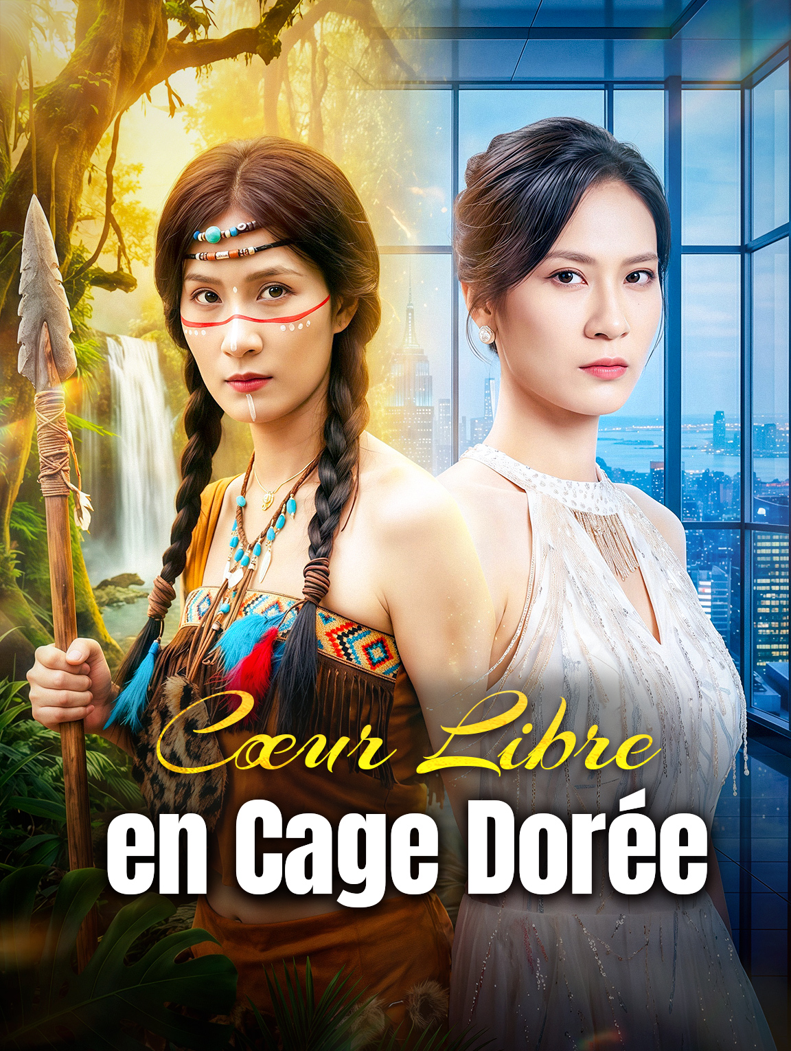Cœur Libre en Cage Dorée