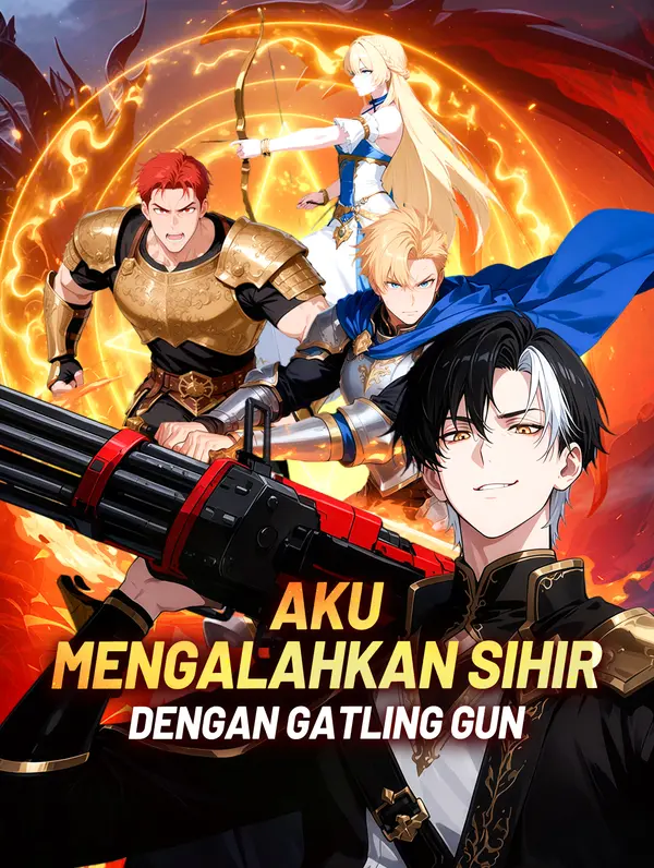Poster Aku Mengalahkan Sihir dengan Gatling Gun(Sulih Suara)