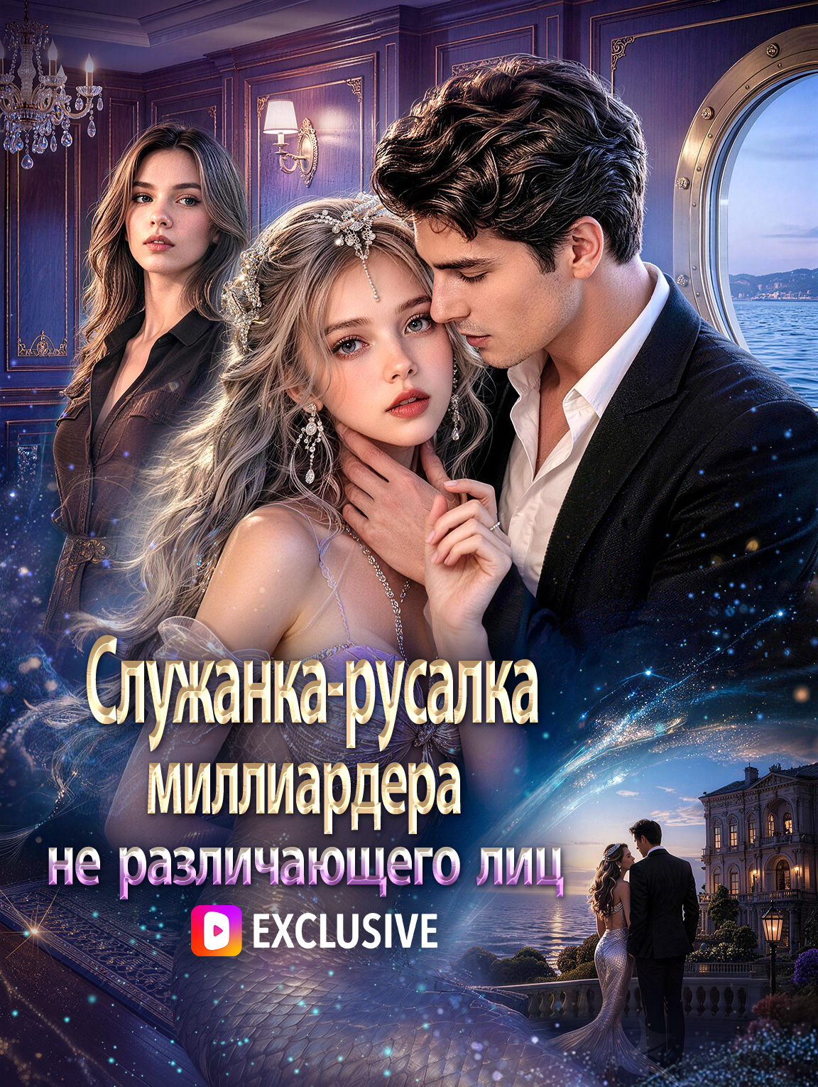 Служанка-русалка миллиардера, не различающего лиц