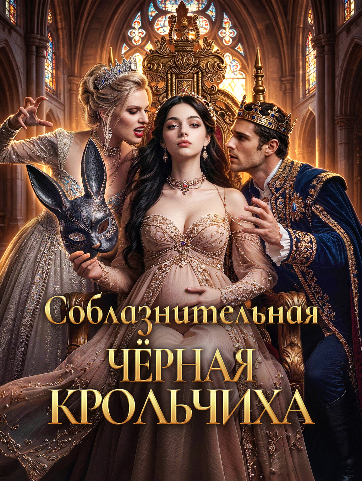 Соблазнительная чёрная крольчиха