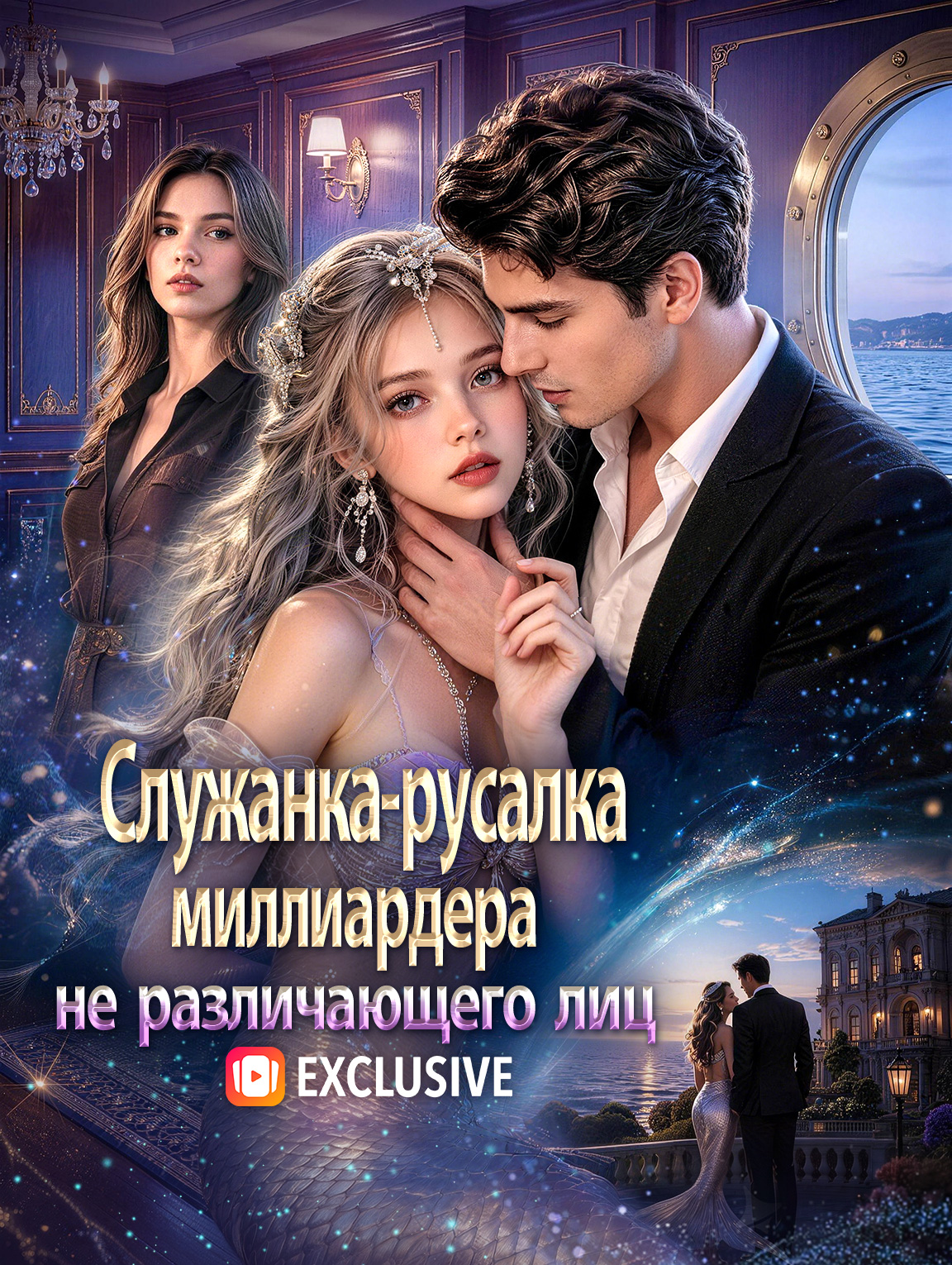Служанка-русалка миллиардера, не различающего лиц