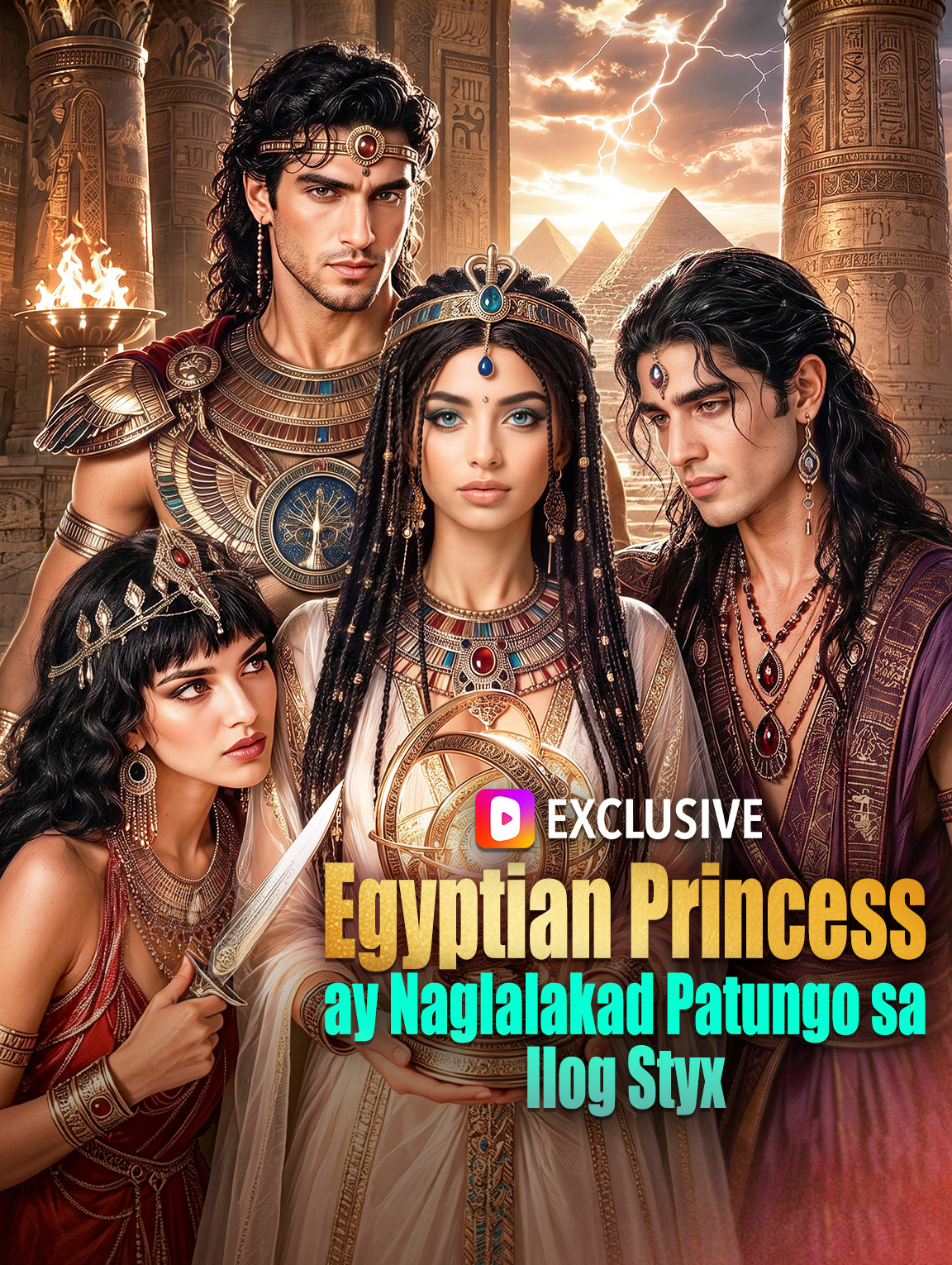 Egyptian Princess ay Naglalakad Patungo sa Ilog Styx